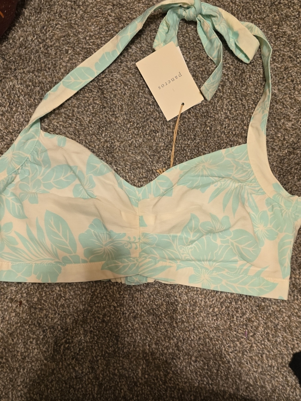 Mint Floral Halter top